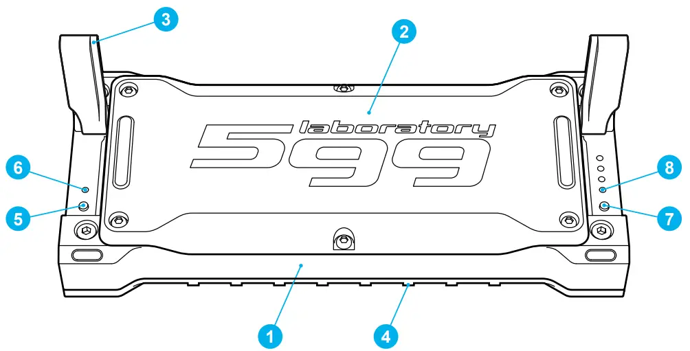 lab599 BP 500 Battery Pack - Top view