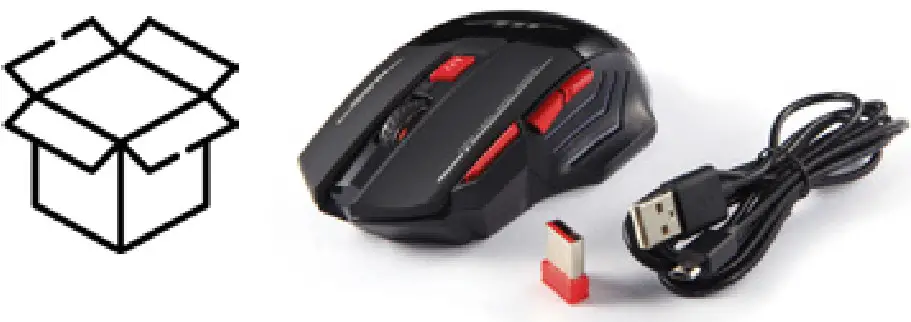 COBRA PRO MT1121 PL GORN RF Optical Gaming Wireless Mouse