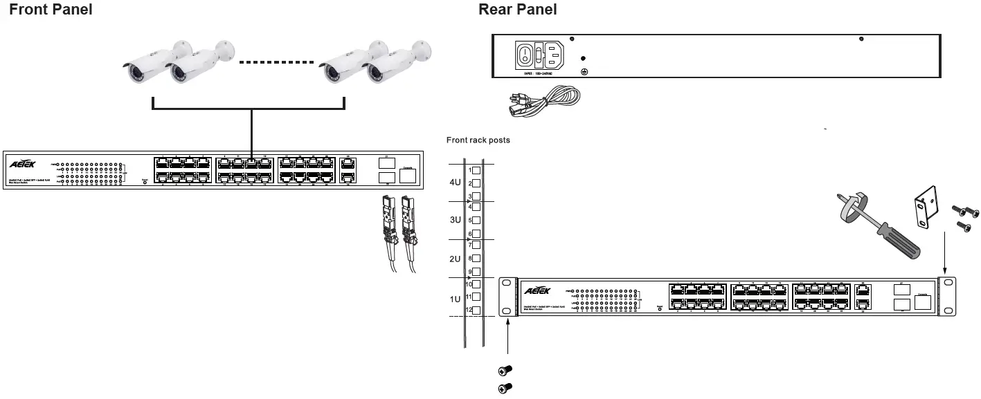 AETEK-C51-082-30--Managed-Smart-Gigabit-Ethernet-PoE+-Switch-fig-1