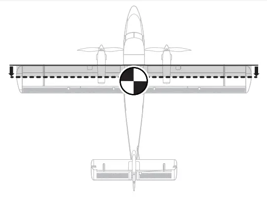 HORIZON EFL300500 Twin Otter 1.2m BNF Basic - Center of Gravity