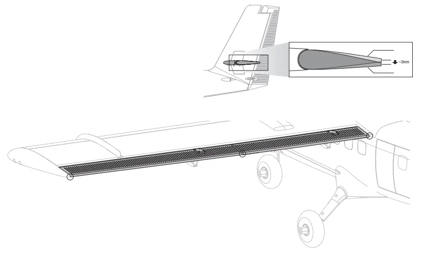 HORIZON EFL300500 Twin Otter 1.2m BNF Basic - Control Surface Centering