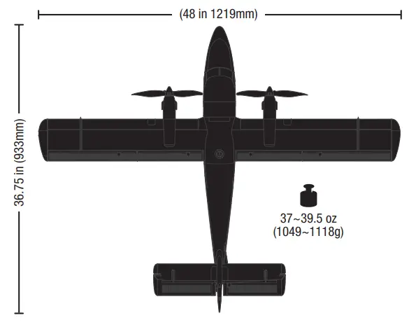 HORIZON EFL300500 Twin Otter 1.2m BNF Basic - fig