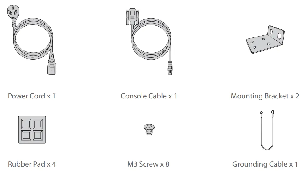 FS S3700 24T4F Switch Full Gigabit Access Switch - Accessories