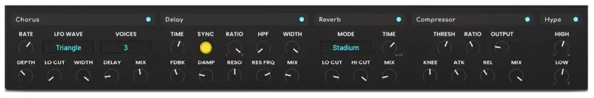 Air Music Tech 1 0 Tubesynth - FX Controls