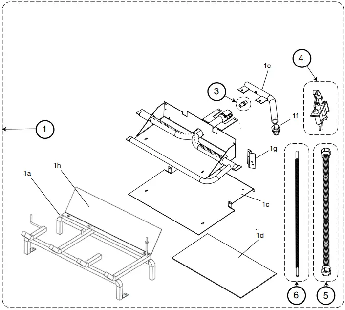 TOWN COUNTRY TC42 Country Home Burner Kit G1