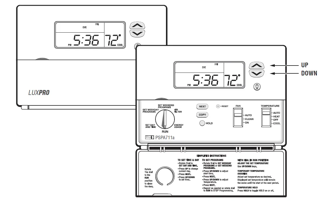 Luxpro-PSPA722-PROGRAMMABLE-THERMOSTAT-fig-1