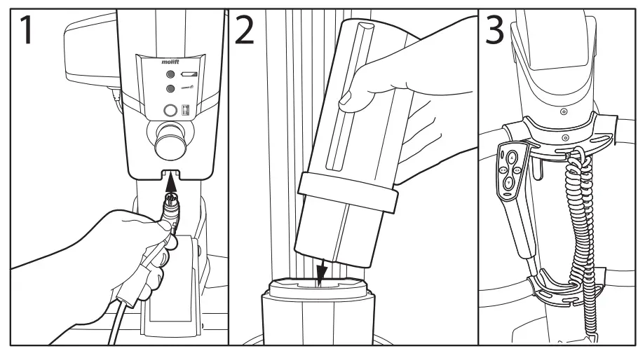 Battery and hand control