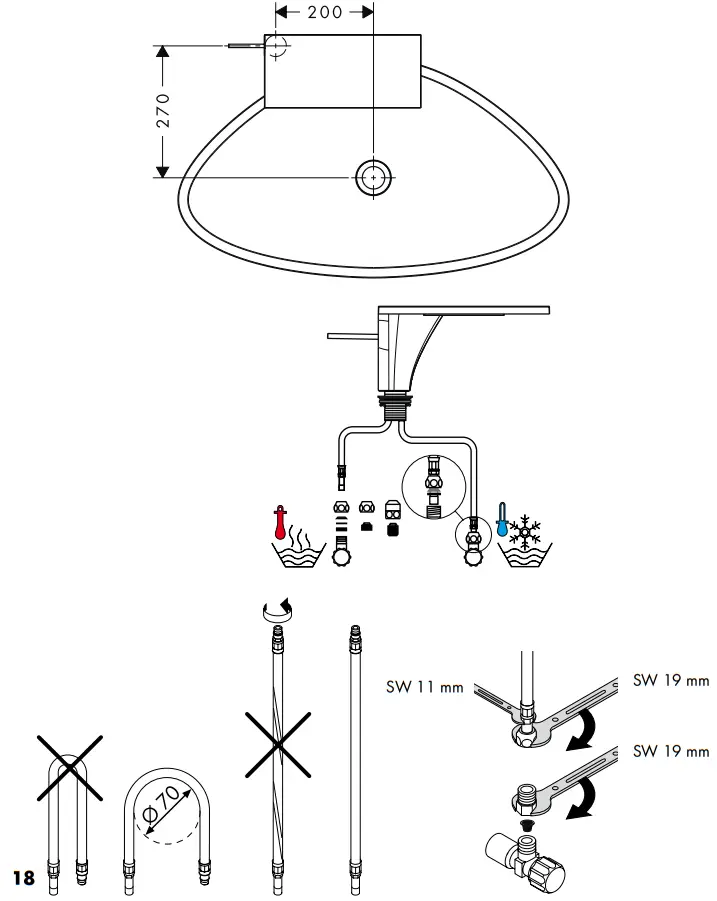 Hansgrohe AXOR MASSAUD Mixer - Assembly