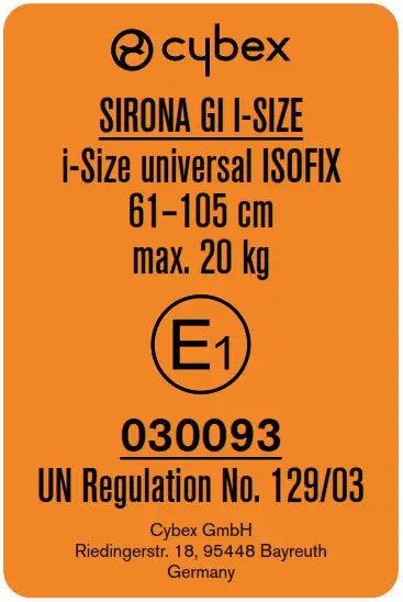 cybex CY 171 SIRONA Gi i Size Car Seat - Symbol