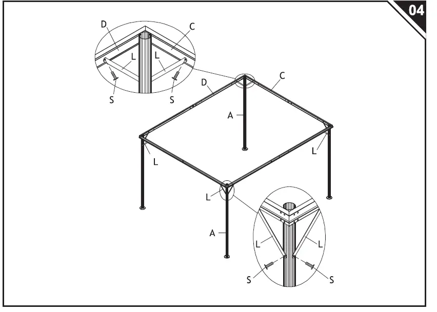 Outsunny-01-0879 2-Tier-Metal-Garden-Gazebo-and-Curtains-06