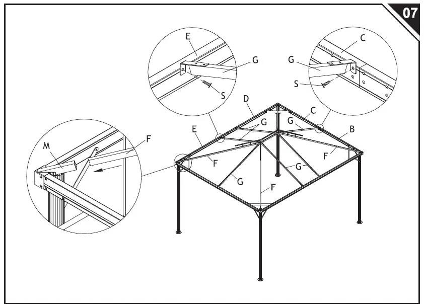 Outsunny-01-0879 2-Tier-Metal-Garden-Gazebo-and-Curtains-09