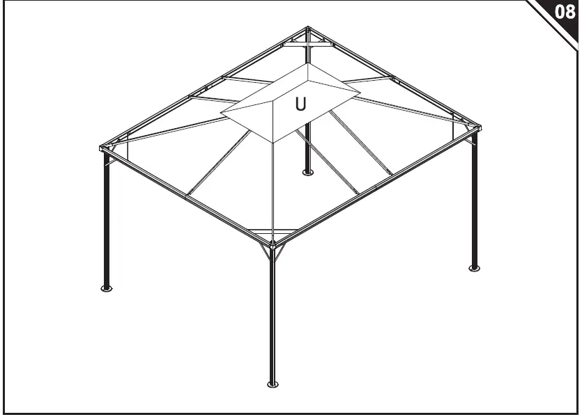Outsunny-01-0879 2-Tier-Metal-Garden-Gazebo-and-Curtains-10