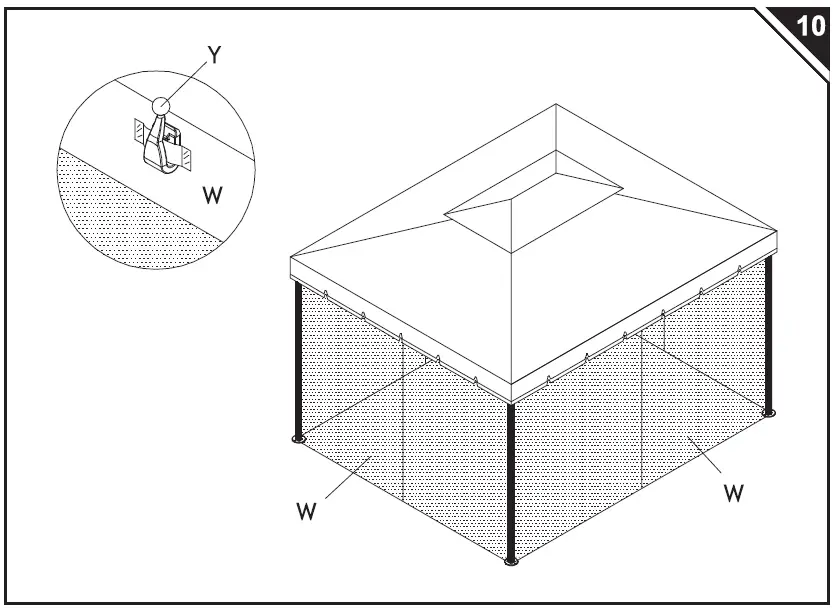 Outsunny-01-0879 2-Tier-Metal-Garden-Gazebo-and-Curtains-12