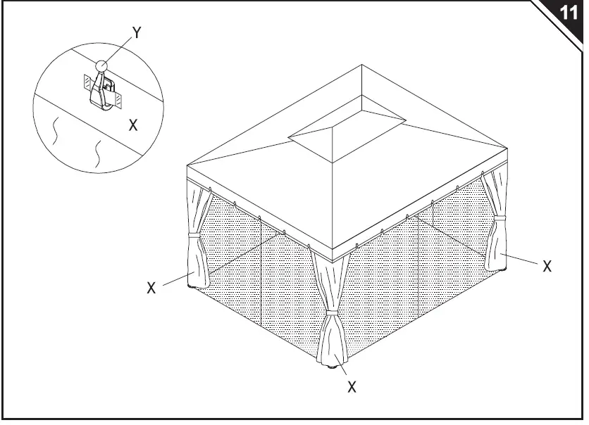 Outsunny-01-0879 2-Tier-Metal-Garden-Gazebo-and-Curtains-13