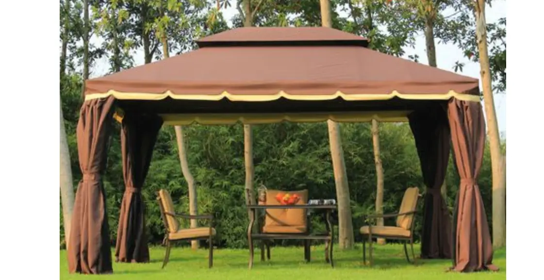 Outsunny 01-0879 2 Tier Metal Garden Gazebo And Curtains Instruction Manual Outsunny 01-0879 2 Tier Metal Garden Gazebo And Curtains Instruction Manual