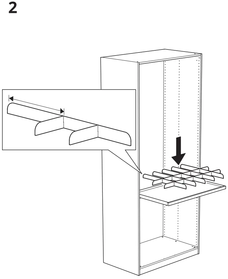 IKEA 892 278 73 KOMPLEMENT Divider for Pull Out Tray - Feager1