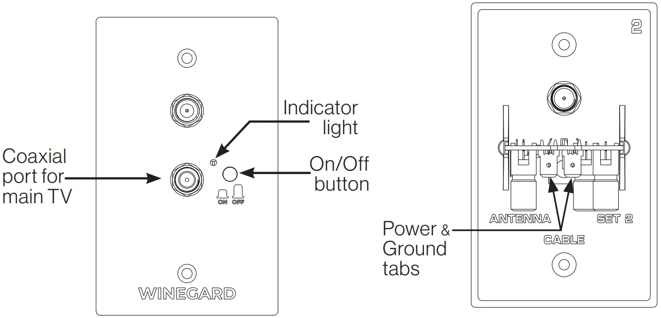 WINEGARD AR2 5G1 Air 360 Plus 5G HDTV Antenna - mounted