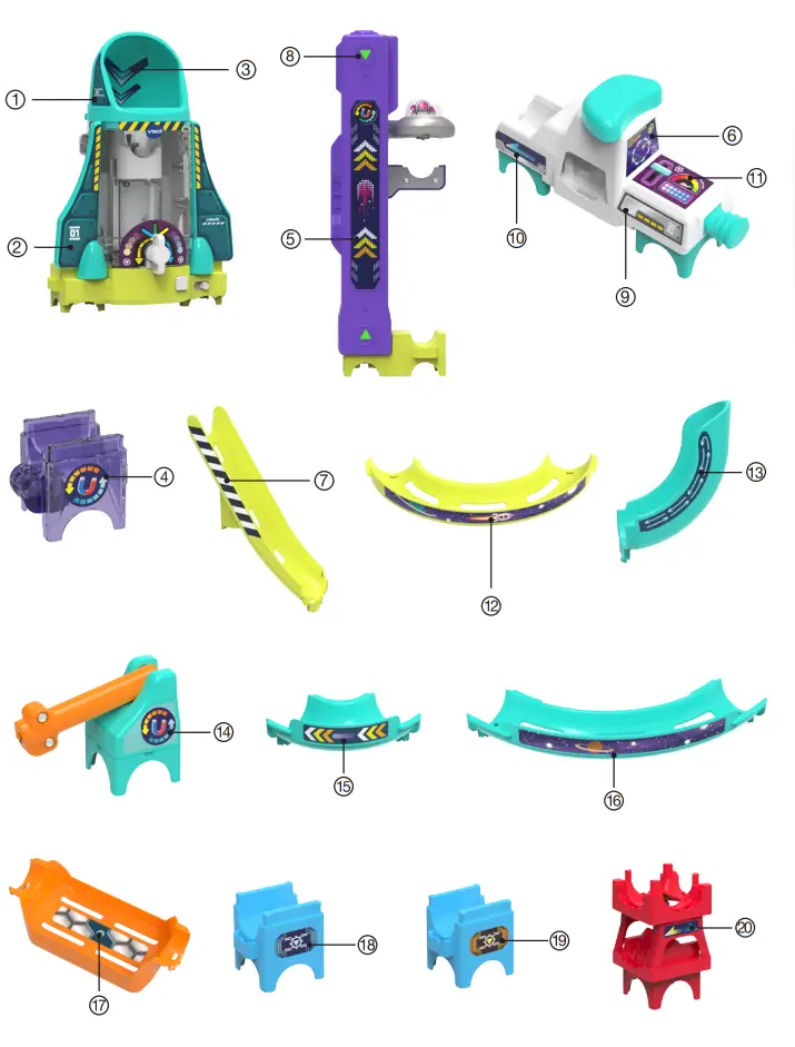 vtech 559803 Marble Rush Magnetic Magic - LABEL APPLICATION 1