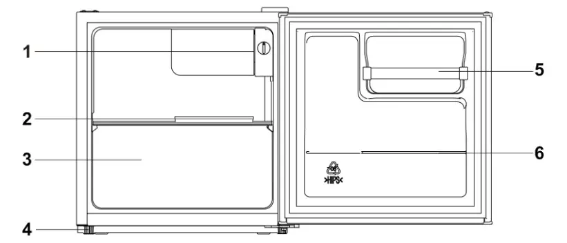 AIM F42SDW 41L Bar Fridge - Parts