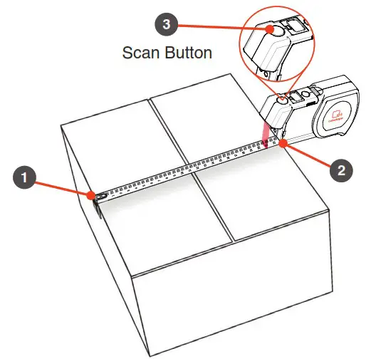 cubetape C200 Series Compact Dimensioning Device - HOW TO MEASURE