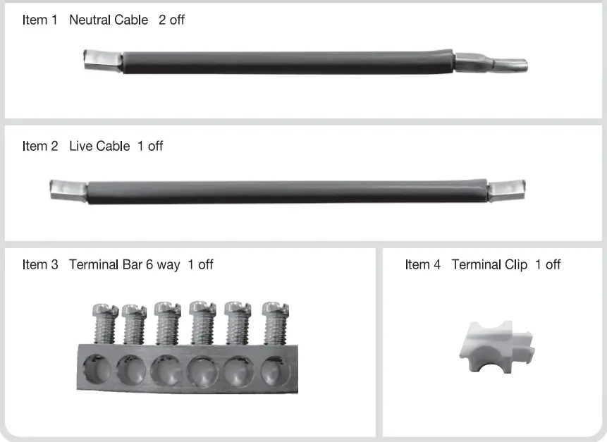 BG ELECTRICAL CUA05 01 Cable Kit - Kit Includes