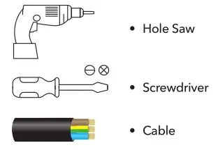 Lumineux 410256 Draycote Emergency Twin Spot - TOOLS REQUIRED