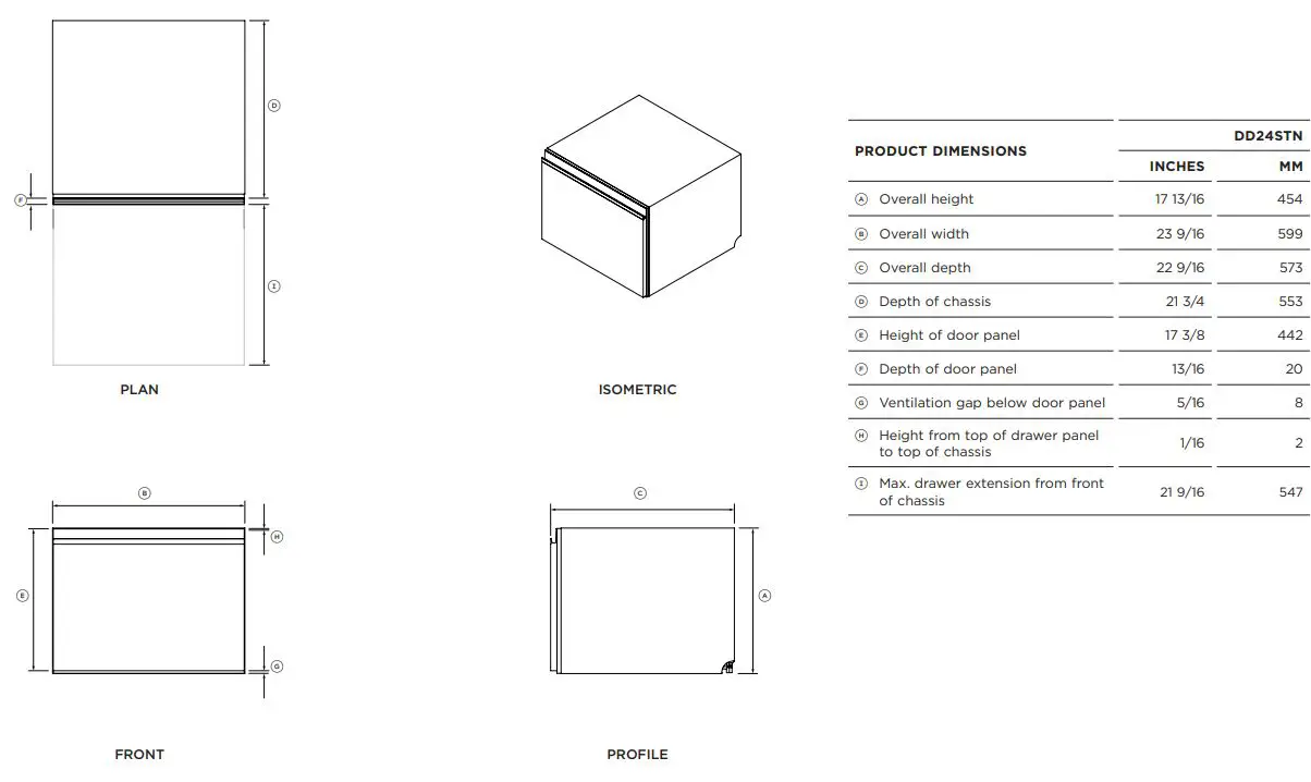 FISHER-PAYKEL-DD24SA9-Built-Under-Single-DishDrawer-Dishwasher-fig-6