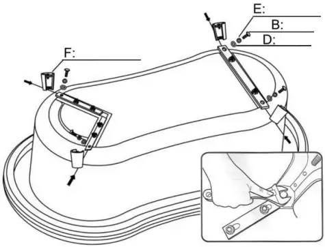 better bathrooms BeBa 28434 Bath with Metal Feet B2
