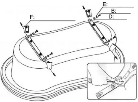 better bathrooms BeBa 28434 Bath with Metal Feet B3