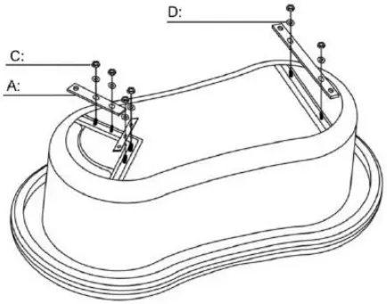 better bathrooms BeBa 28434 Bath with Metal Feet C1