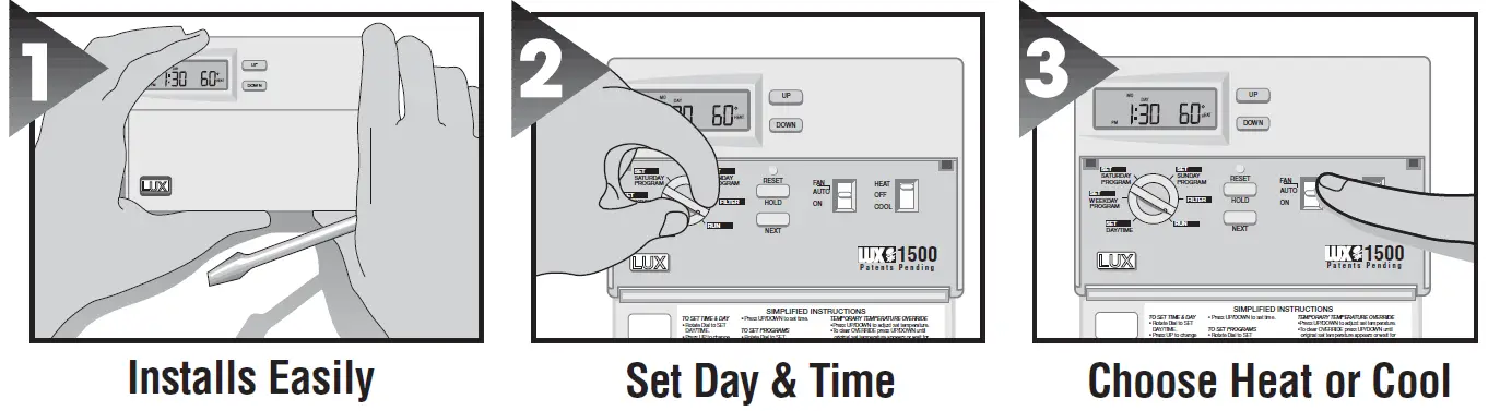 Luxpro-PSPH521-PROGRAMMABLE-THERMOSTAT-Installation-Manual-fig-1