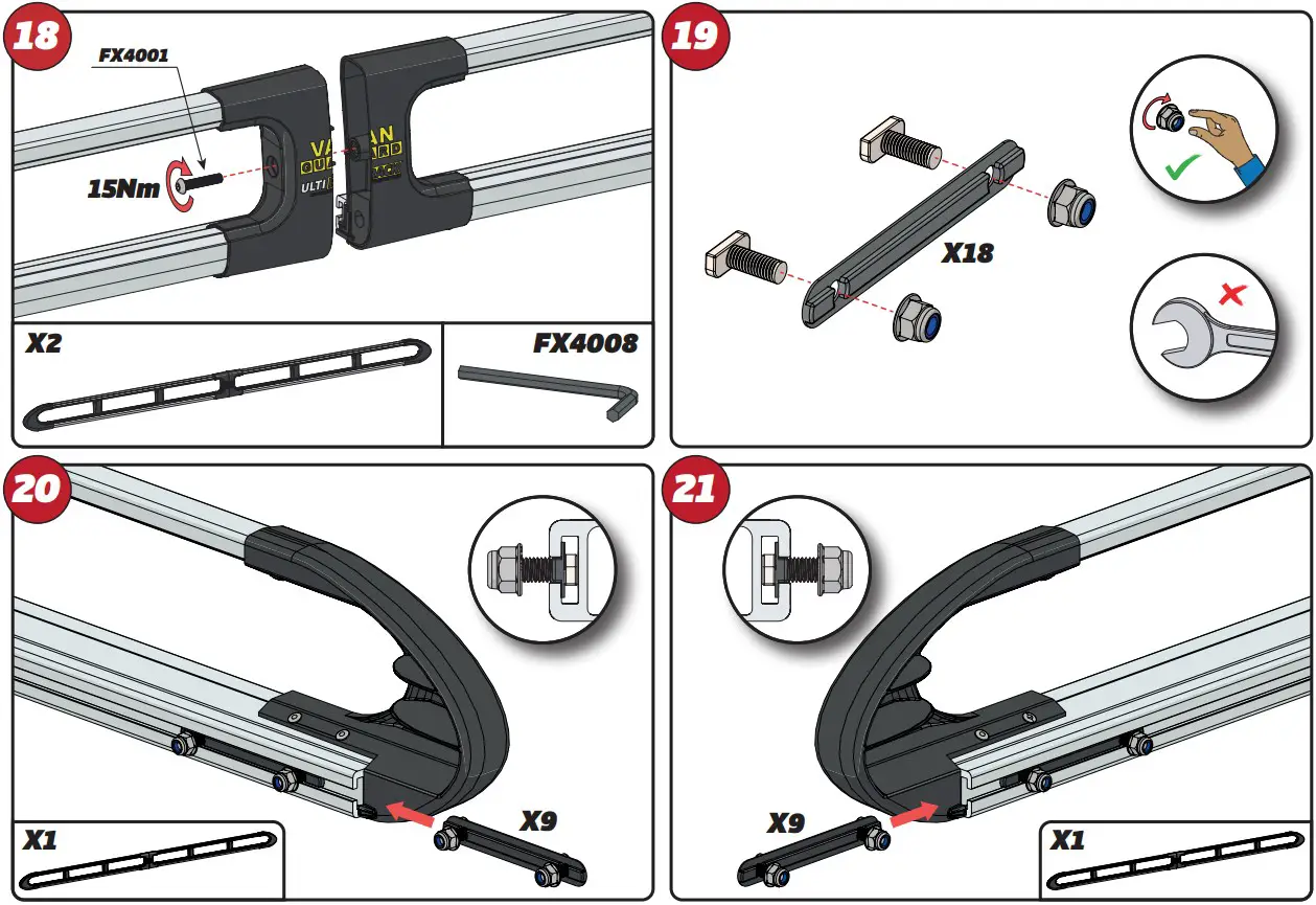 VAN GUARD VGUR 245 ULTI Rack L3 H2 Twin Door Roof Rack - fig 10