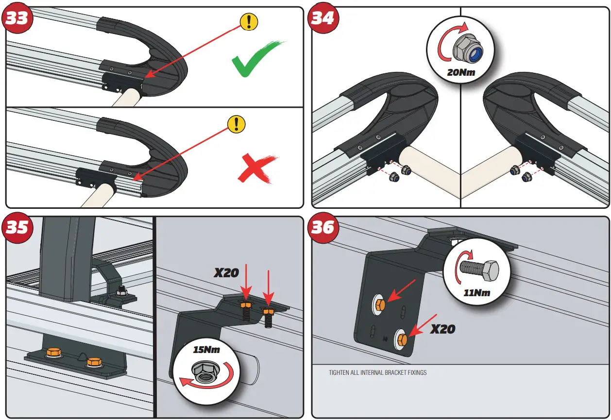VAN GUARD VGUR 245 ULTI Rack L3 H2 Twin Door Roof Rack - fig 14