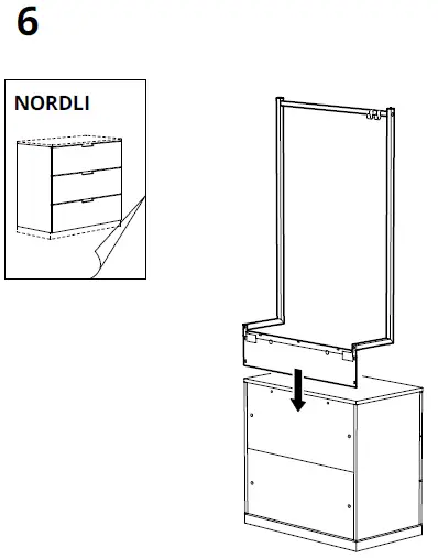 IKEA-NORDLI-Chest-of-8-Drawers-Add-on-Clothes-Rail-13