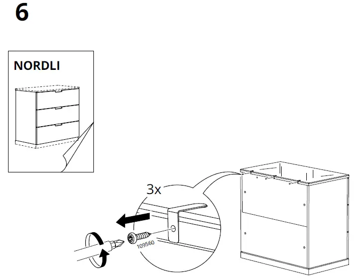 IKEA-NORDLI-Chest-of-8-Drawers-Add-on-Clothes-Rail-17