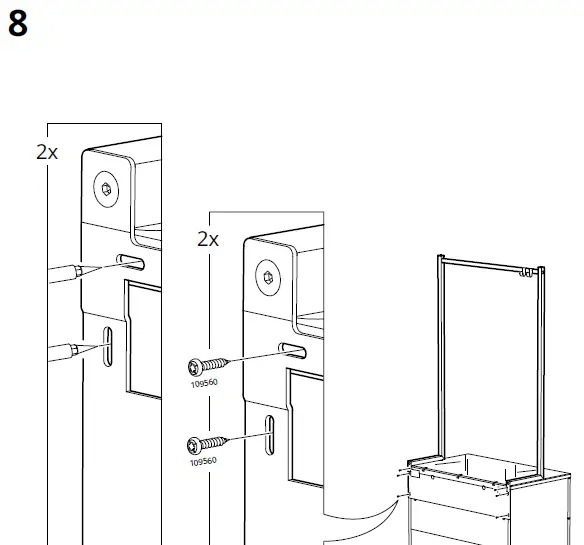 IKEA-NORDLI-Chest-of-8-Drawers-Add-on-Clothes-Rail-19