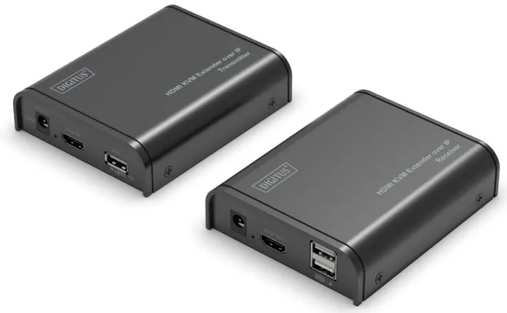 DIGITUS DS-55202 HDMI KVM Extender Over IP Set