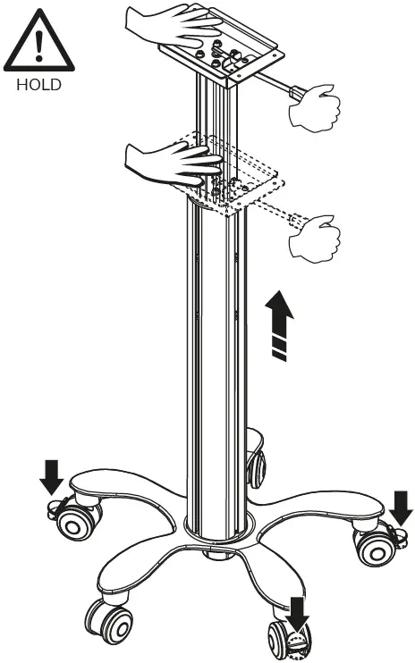 Neomounts-MED-M050-Medical-Mount-Cart-fig-6