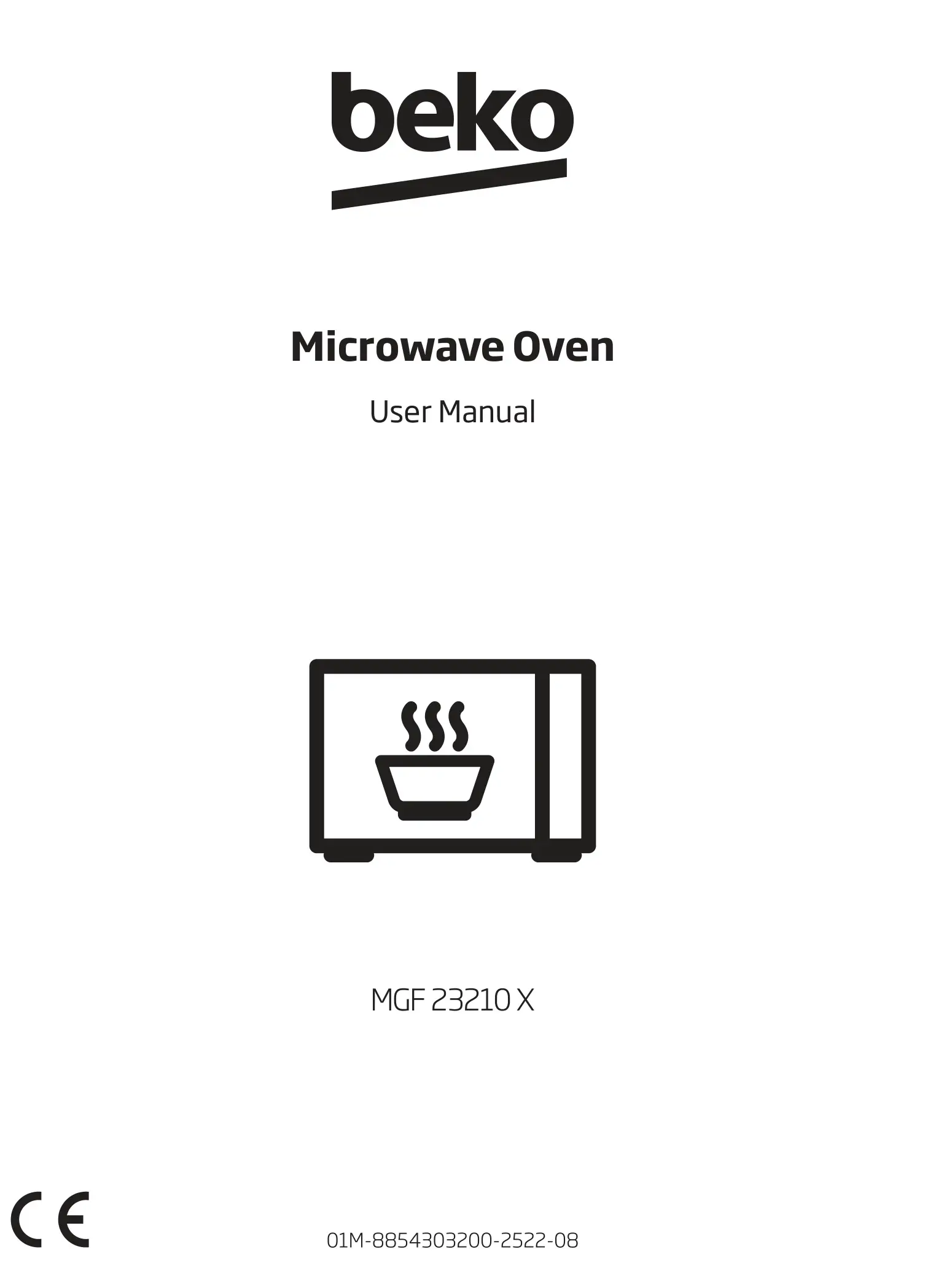 beko MGF 23210 X Microwave Oven User Manual