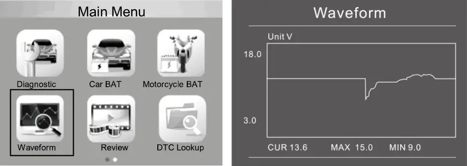 KONNwei KW870 Car and Motorcycle Battery Tester OBDII Diagnostic Scanner- (25)