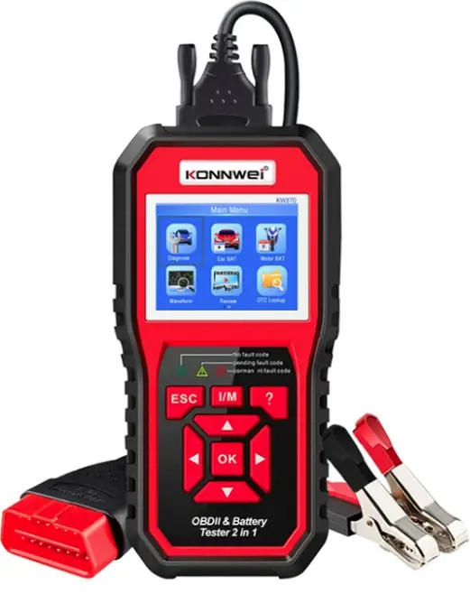 KONNwei KW870 Car and Motorcycle Battery Tester OBDII Diagnostic Scanner- (35)