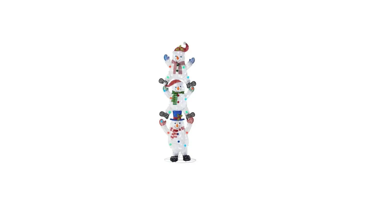 Home Accents Holiday 22rt41620111 Icicle Shimmer Led Stacked Snowmen Instruction Manual
