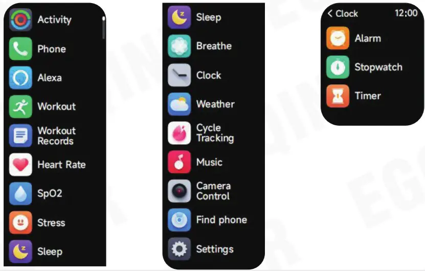 EGQINR IDW13 Smart Watch - Function Description 3