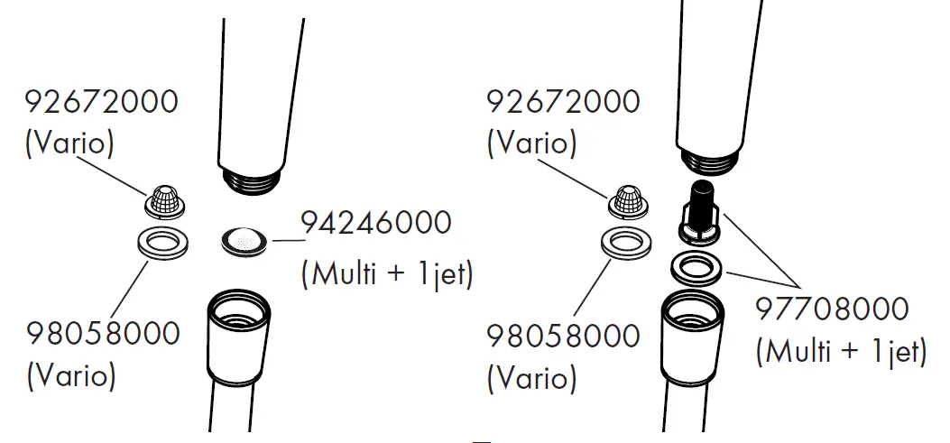 hansgrohe 26801XXX Croma Select S Multi Hand Shower 6