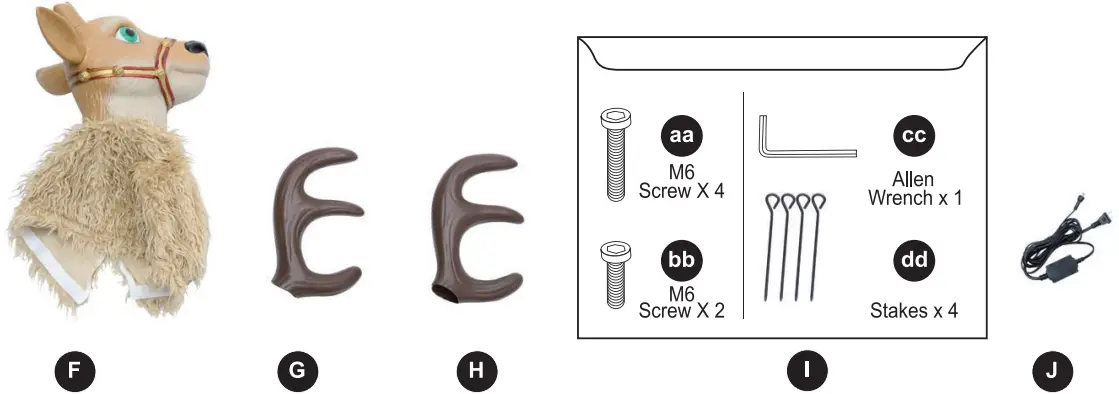 Holiday LIVING 4124146 4 Foot Animated Reindeer - a2