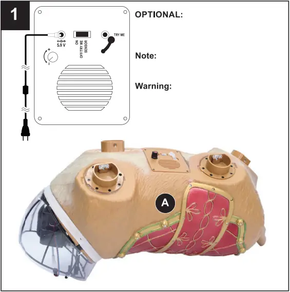 Holiday LIVING 4124146 4 Foot Animated Reindeer - c1