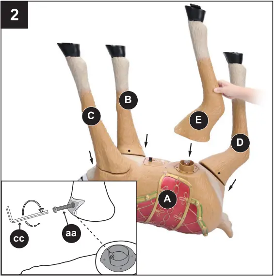 Holiday LIVING 4124146 4 Foot Animated Reindeer - c2