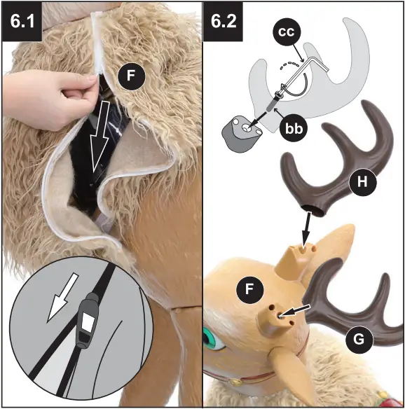 Holiday LIVING 4124146 4 Foot Animated Reindeer - c6