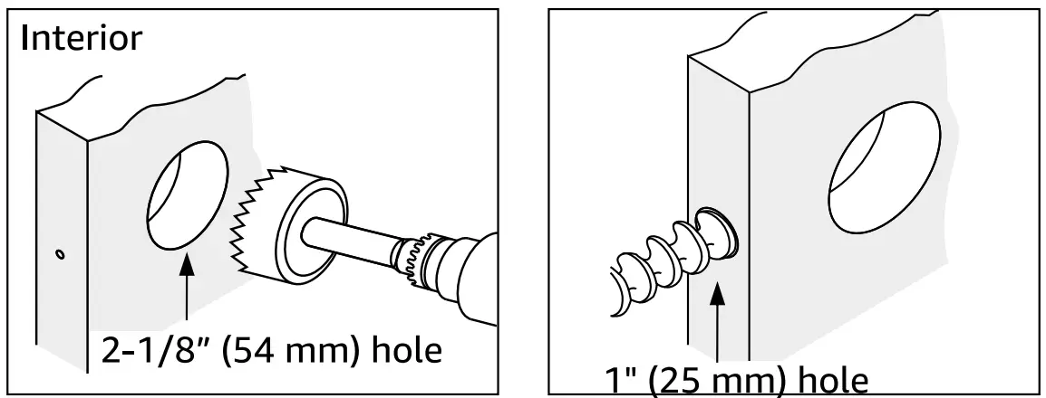 amazon basics B07GF5F3GP Entry Privacy Passage Knob  - Door 1