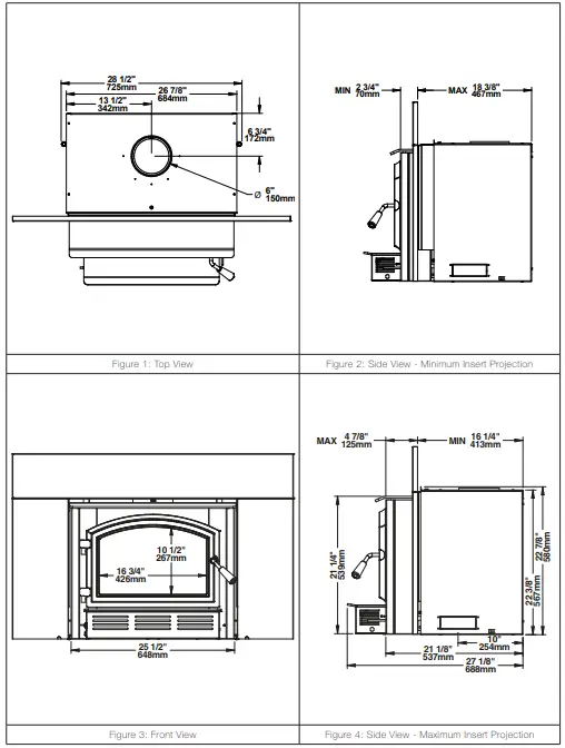 EMPIRE-SF00613-Gateway-2300-Stove-Archway-2300-Insert-FIG-1